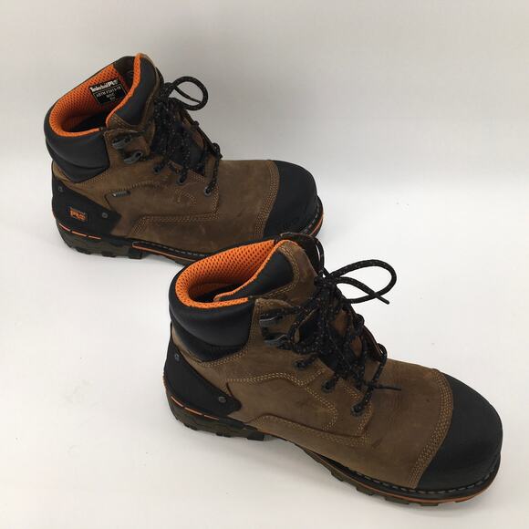 Timberland PRO Mens Boondock 6 in Composite Toe Waterproof Work Boot 11M Brown main image 8